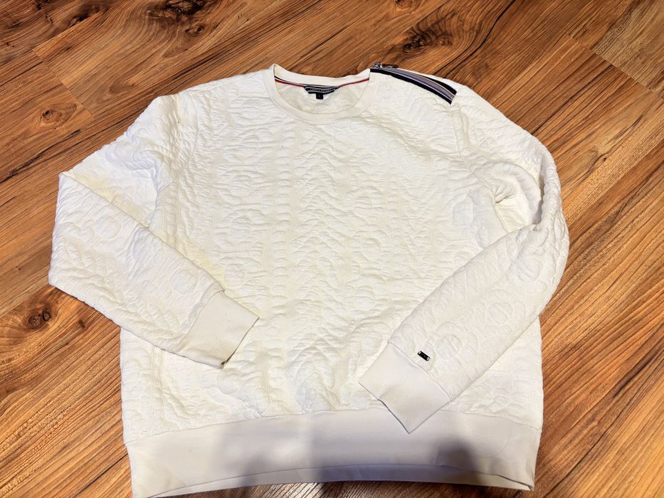 Tommy Hilfiger śmietankowa bluza,bluza
