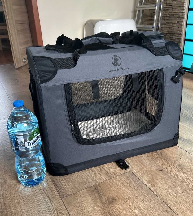 Torba Transportowa Transporter dla Psa Kota Królika Rozmiar S Szary