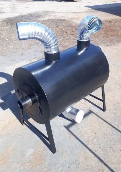 Вечная! 6мм! до 115 м2! Буржуйка Булерьян - Печь Poltavka Turbo 115