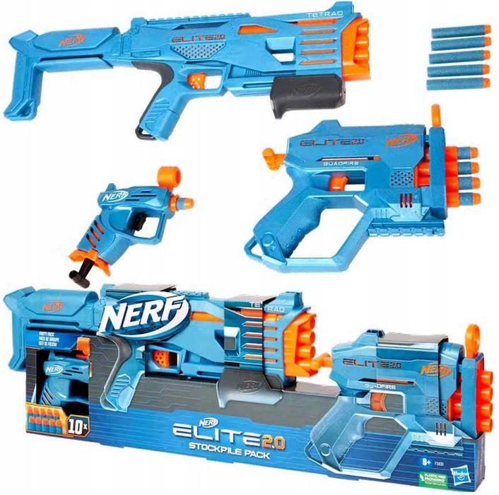 Karabin Nerf Elite 2.0 Stockpile Pack. Mega Zestaw! PREZENT