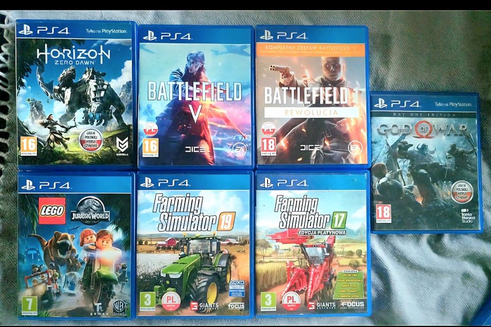 Gry na PS4 45 zł za sztukę