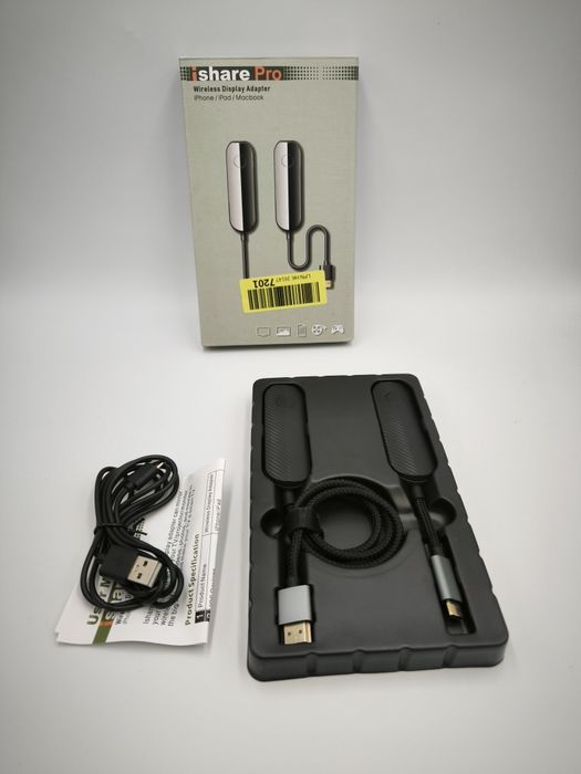 ISharepro bezprzewodowy nadajnik i odbiornik adapter USB-C HDMI do iPhone'a Ipada macbook