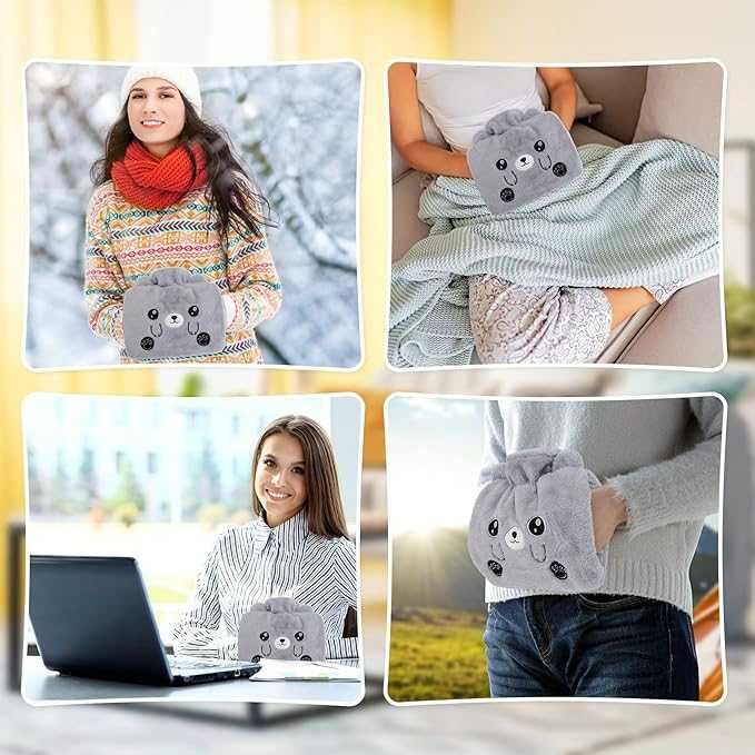 TORMOFOR duży pluszowy kotek gumowy na wodę 1,25 l S119