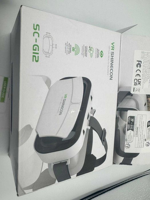 VR Shinecon Okulary VR Gogle 3D białe