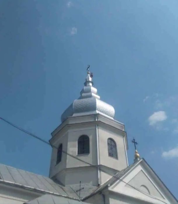 Фарбування дахів будинків, куполів, ангарів, гаражів, огорож .