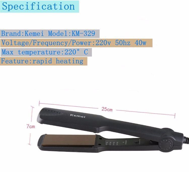 Выпрямитель  для волос Kemei KM-329