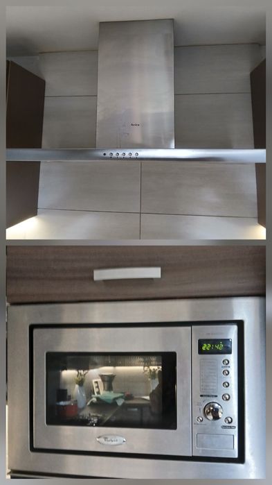 Kuchenka mikrofalowa plus okap.