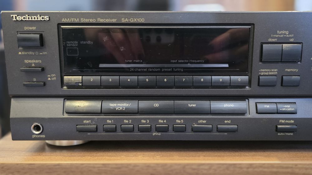 Amplituner Technics GX-100 z pilotem