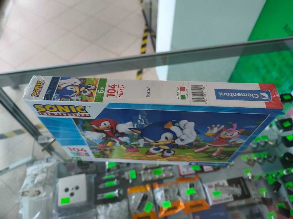 Puzzle Clementoni Sonic,Knuckles & Amy Super Color 38x27cm 104 peças