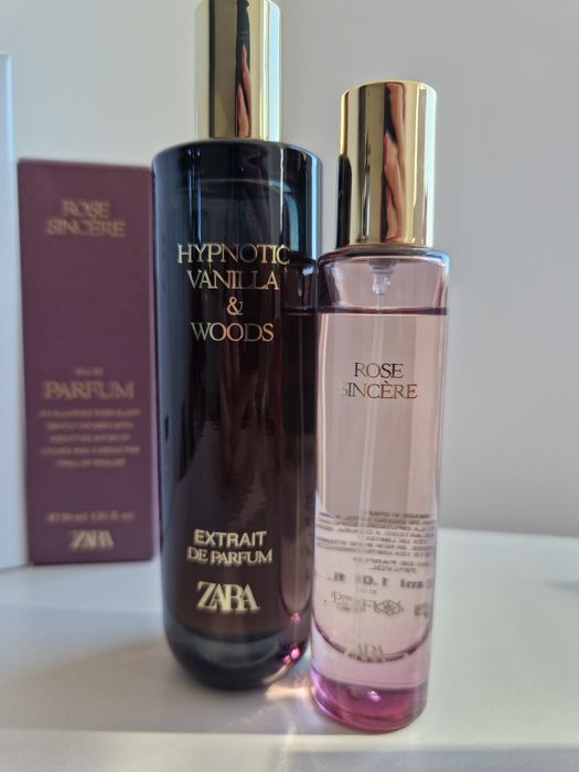 Zara Hypnotic Vanilla & Woods + Rose Sincere