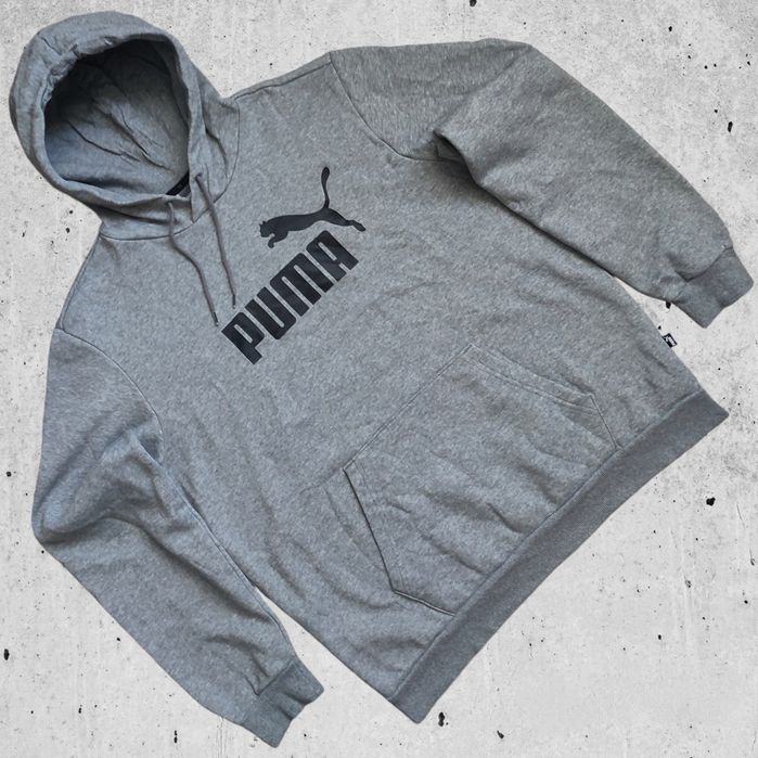 Худі PUMA Essentials grey big logo (Розмір L)