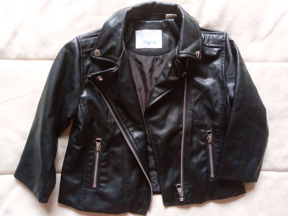 Casaco Imitação Cabedal Zara Bebé 2/3Anos - Como Novo, Usado 1 Vez!