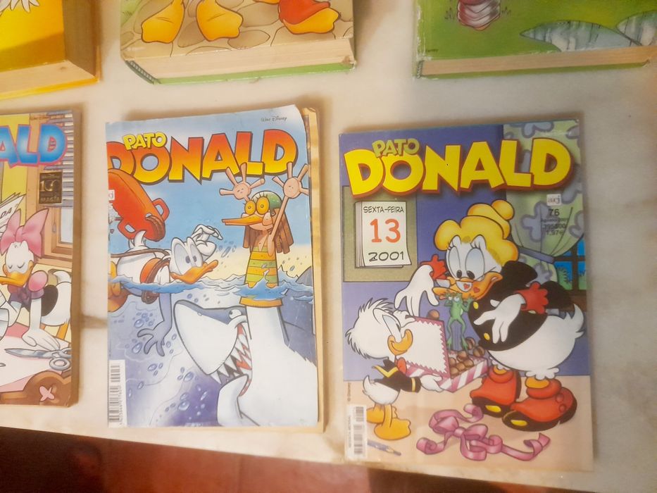 Conjunto de 9 Livros de Banda Desenhada Disney Pato Donald