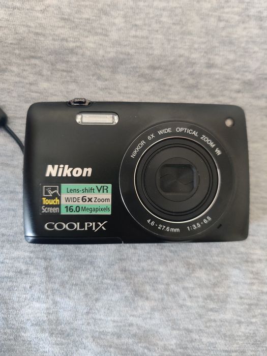 Nikon Coolpix S 4300 Black Aluminum TouchScreen Фотоапарат фотокамера