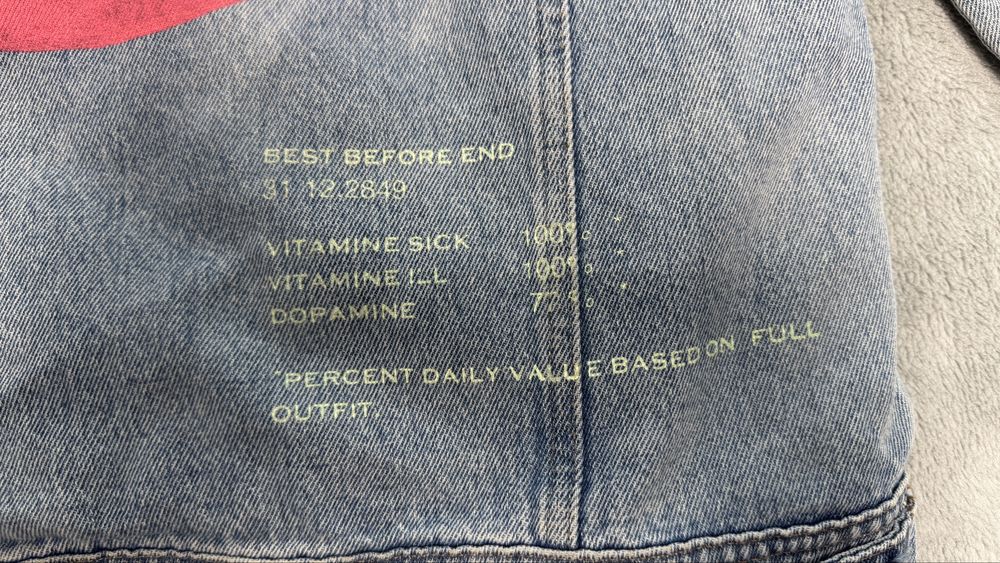 XL Supermoon Shearling Denim Jacket джинсовка-трансформер