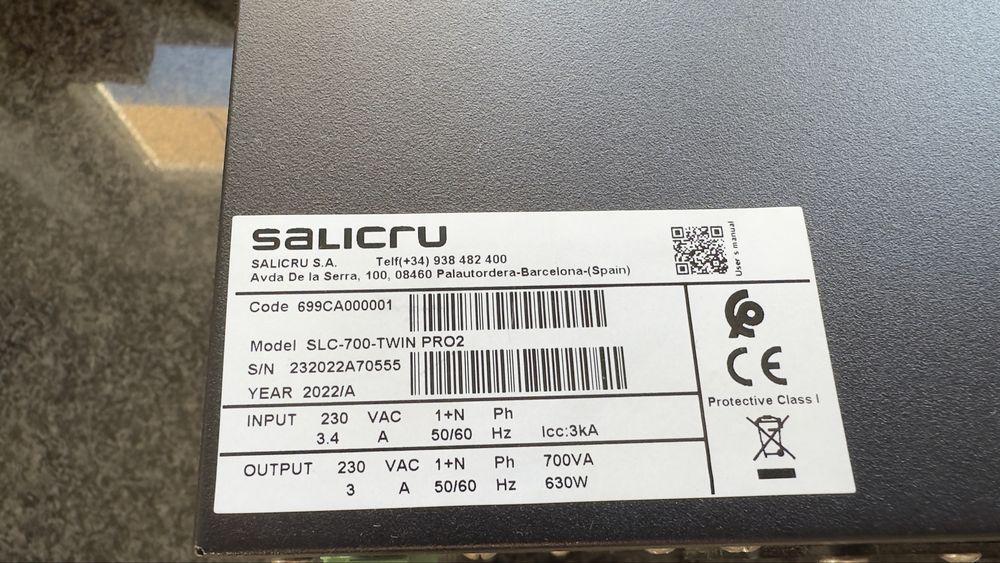 UPS Salicru SLC-700 Twin Pro2 com AVR
