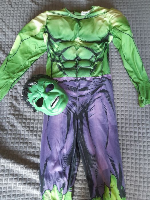 Strój, przebranie karnawałowe Hulk + maska