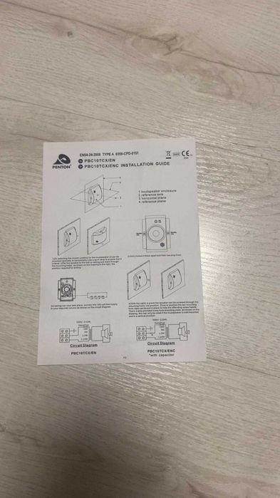 Penton PBC10TCX/EN – głośnik instalacyjny 100V 10W EN54-24 (DSO / PA)