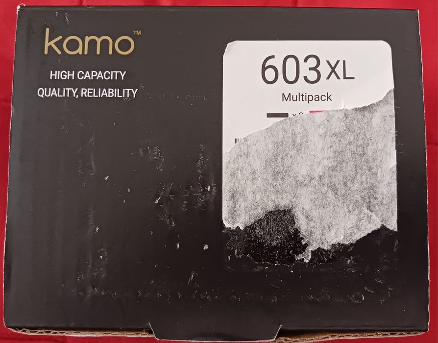 Lote 3 Cartuchos de Tinta 603XL Kamo compatíveis com Epson série XP e WF Novos / Selados