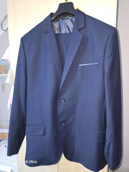 Garnitur granatowy męski