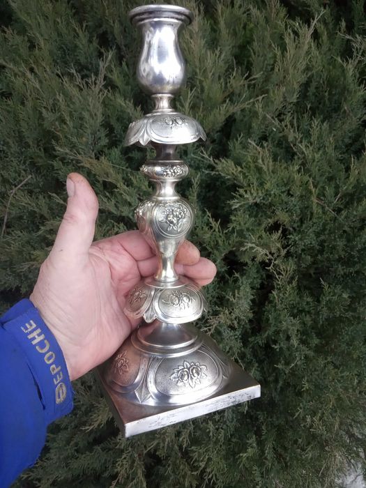 Старые подсвечники, клейма. Антиквариат.