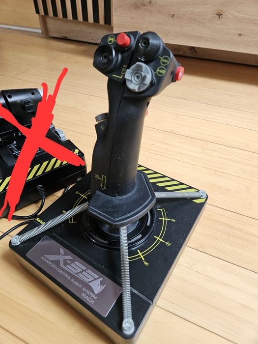 Hotas joystick flight sim Saitek Logitech x55