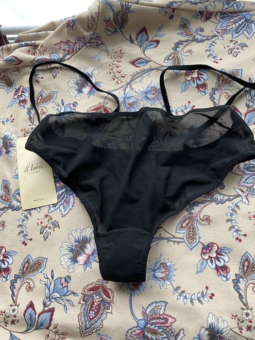 Nowe czarno zielone majtki Li Parie Lingerie rozm S