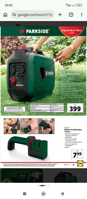 Gerador elétrico inverter 2000 w