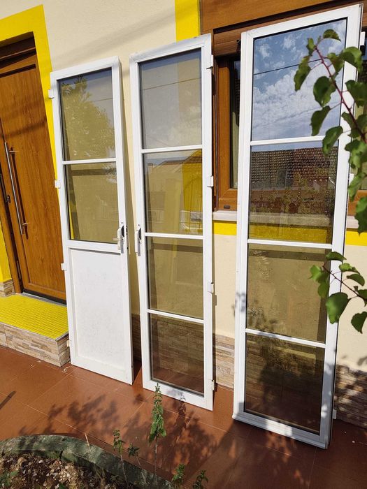 Conjunto  de Portas em Aluminio Vidro duplo