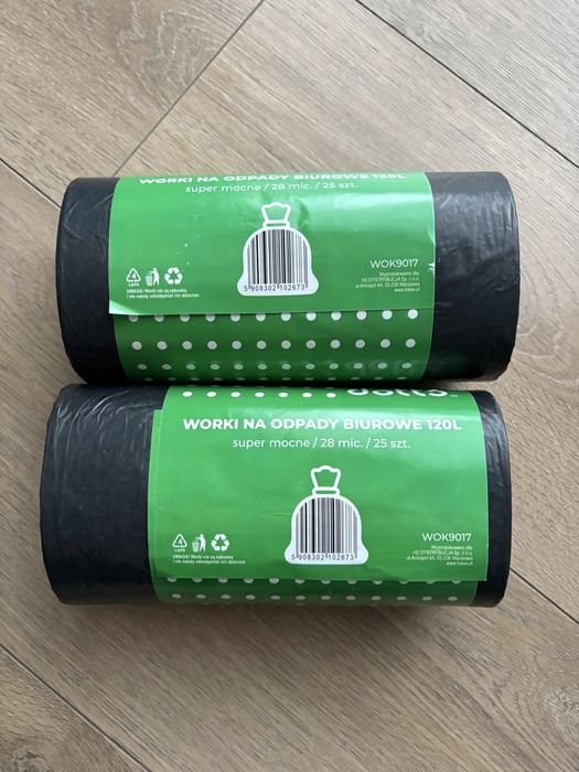 Worki na śmieci mocne 120L