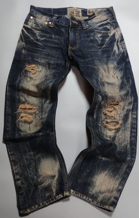 Рідкісні джинси Affliction DPSR(Корея)ACE Vintage Y2K Distressed Bleach 31 р
