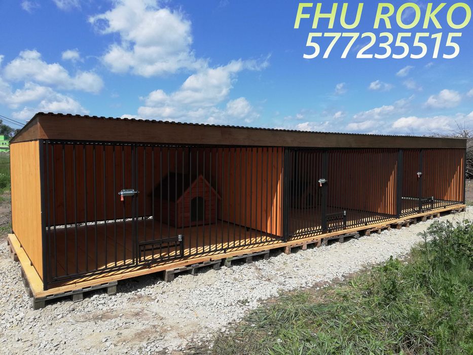 Kojec potrójny szeregowy boks dla psa kojce dla psów łódzkie mazowieck