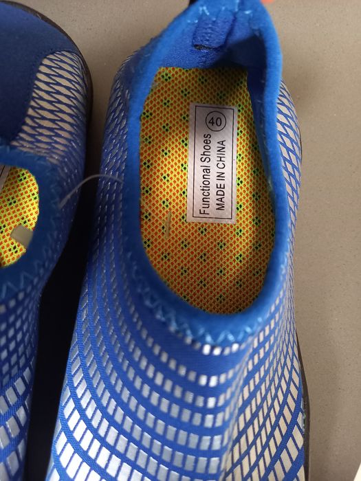 Buty do wody damskie niebiesko-srebne rozmiar 40