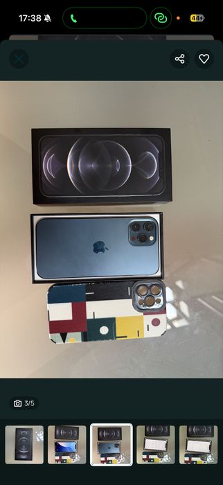 Iphone 12 pro Max com 256gb 88% bateria nunca aberto