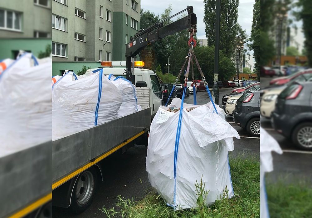 Wywóz Big Bag, gruz luzem, gruz w workach, śmieci po remoncie