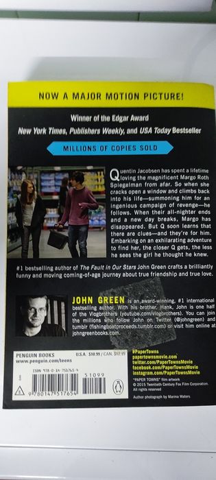 Paper Towns de John Green