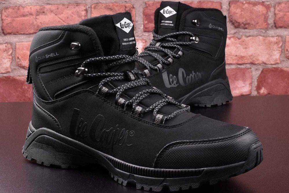 Buty Zimowe Męskie Lee Cooper Softshell czarne -1404 45 [WYSYŁKA 24H]