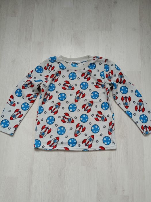 Komplet Sinsay spodnie bluza 110 i kombinezon kosmos