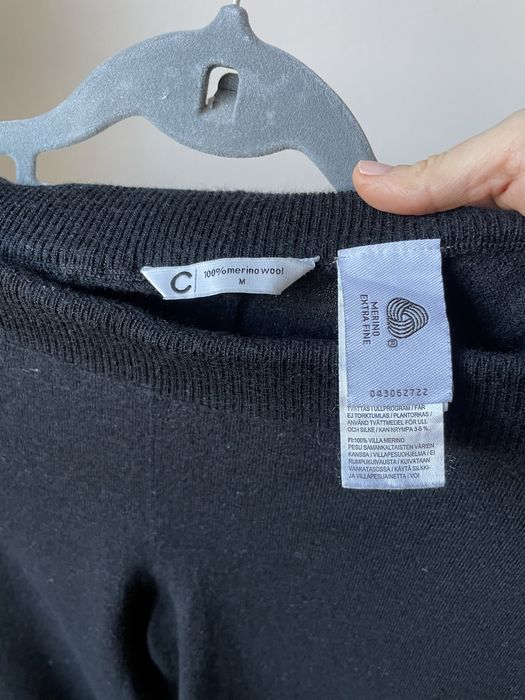 Spodnie merino wełna cubus M szerokie nogawki
