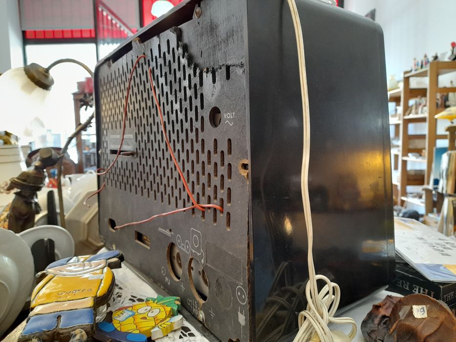 Rádio de válvulas Philips funciona antigo, original- placa digital