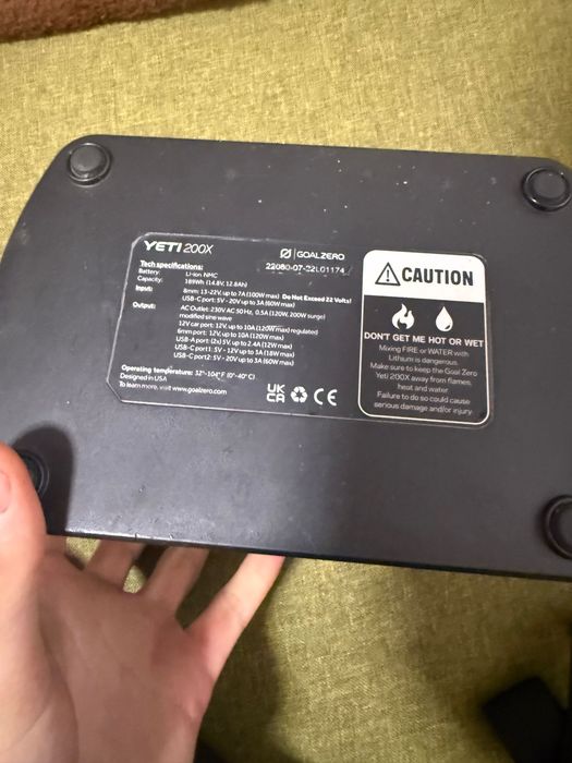 Зарядная станция Goal Zero Yeti 200X 189Wh / 230V / USB-C PD 60W