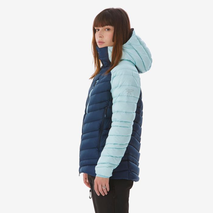 Casaco de Penas Alpinismo Mulher Azul Marinho - AZUL gelo
