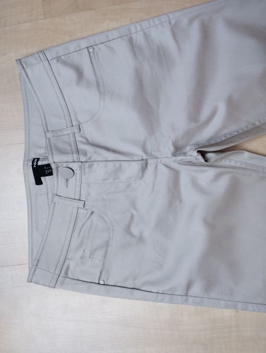 h&m spodnie eleganckie jasny bez 34