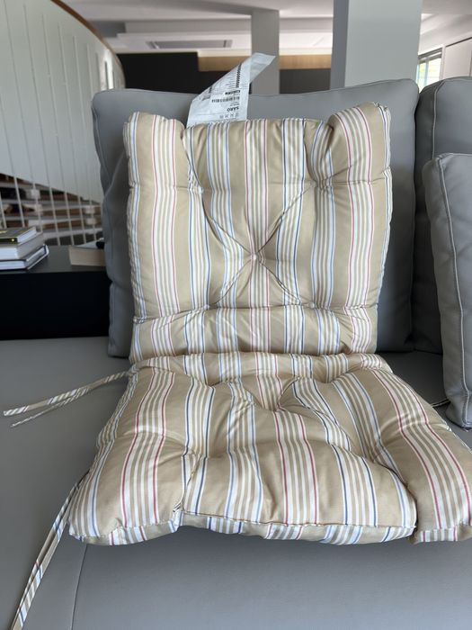 Almofada assento/encosto exterior Ikea nova