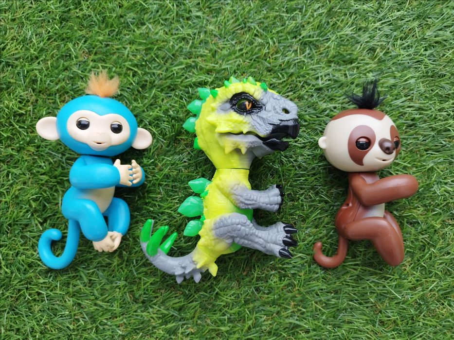 Conjunto 3 Fingerlings - bonecos interativos