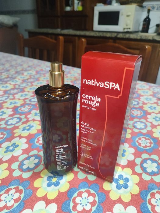 Óleo glorioso hidratante para corpo e cabelo nativa spa cereja rogue