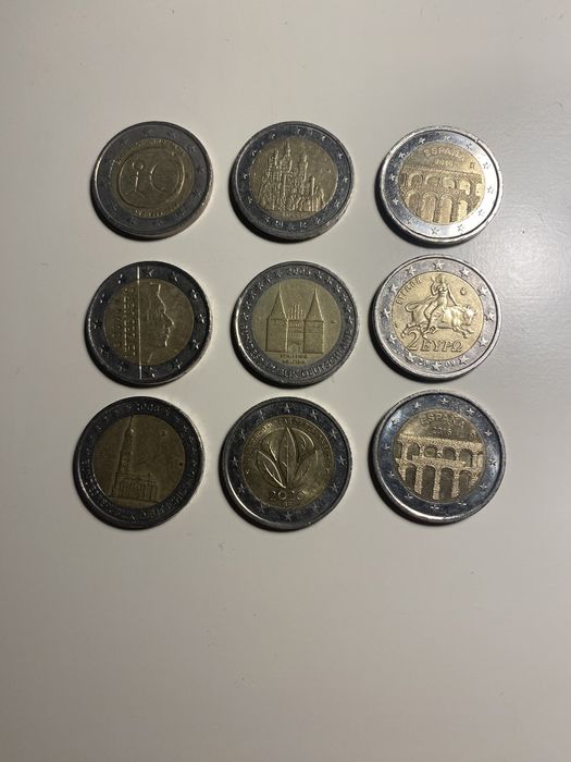 Moedas 2€ raras para colecionar