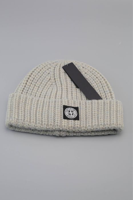 Стильні зимові шапки Stone Island — чорна та сіра