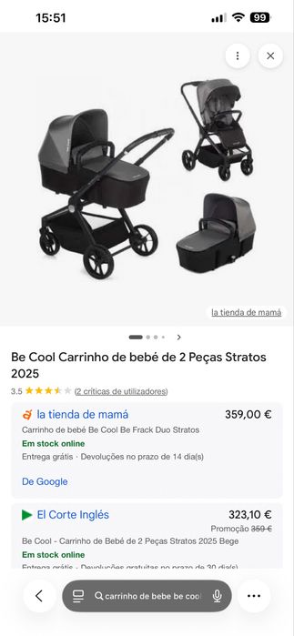 Carrinho de bebê Be cool448335523957985281