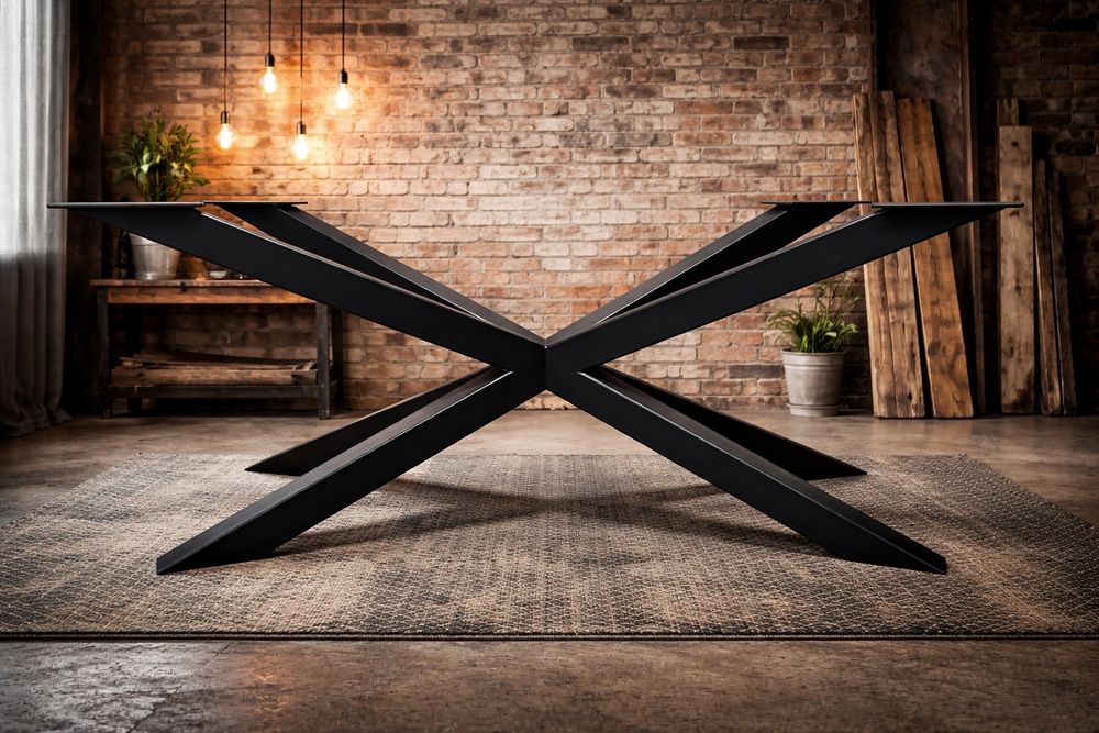 Stelaż stołu typu LOFT "pająk" o wymiarach 160x70.